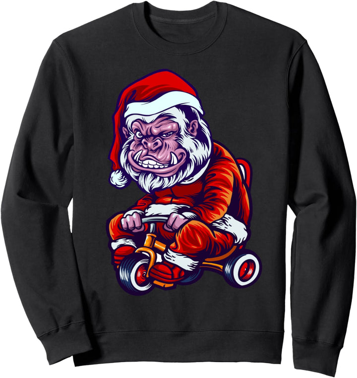 Funny Bigfoot Santa Christmas Yeti Claus Santa Hat Sweatshirt