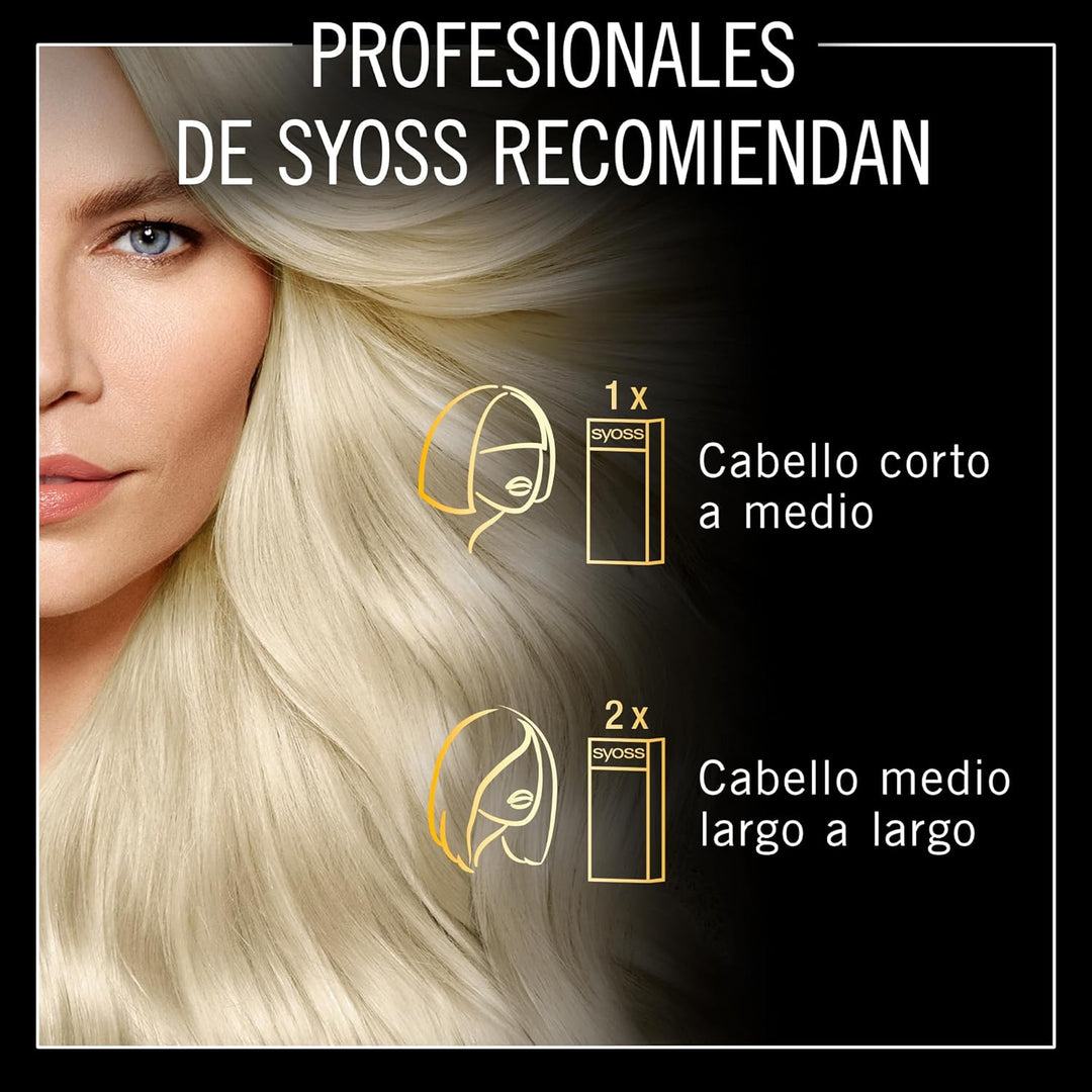 Syoss Oleo Intense Permanente Intensive Ölfarbe, 7,58 Cool Beige Blond, 3er Pack