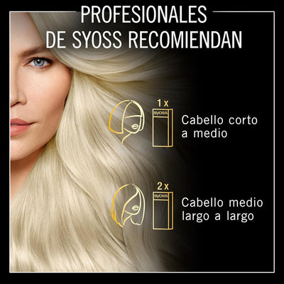 Syoss Oleo Intense Permanente Intensive Ölfarbe, 7,58 Cool Beige Blond, 3er Pack
