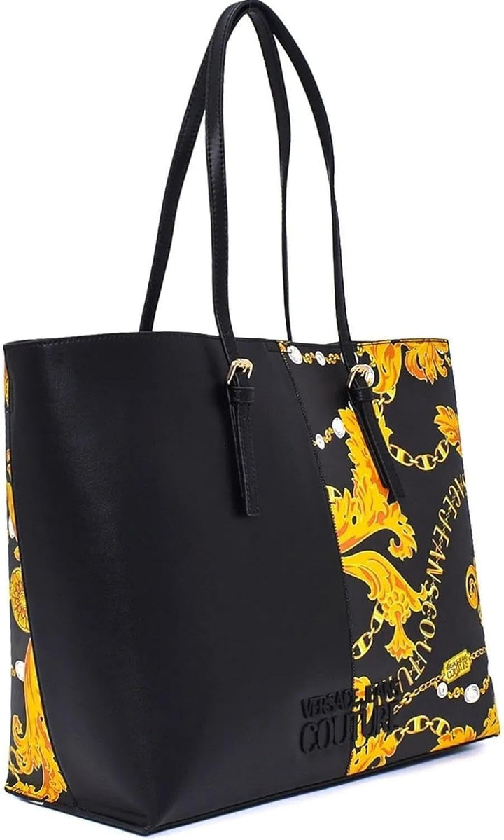 Versace Damen-Tasche 75VA4BP6 ZS820 G89, Schwarz/Gold, Einheitsgrösse