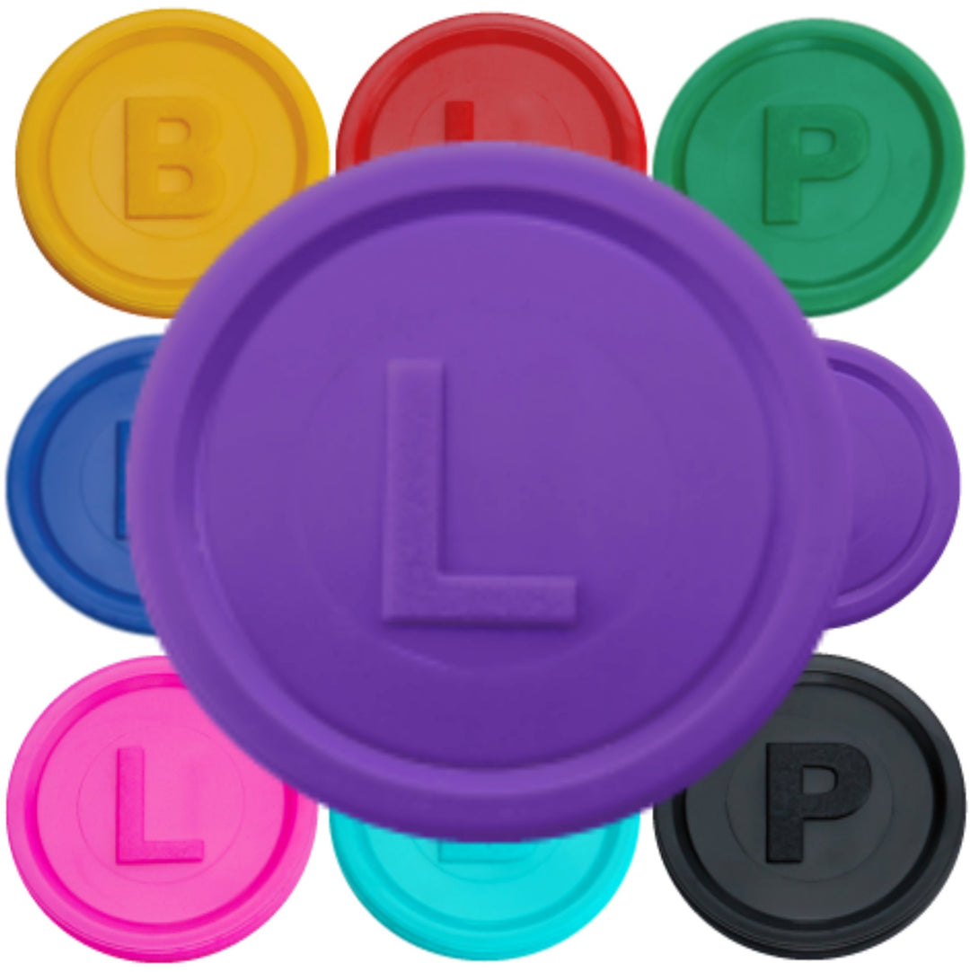 SCHWABMARKEN 1000 Pfandmarken, Chips, Token Farbe Lila L, Lila L