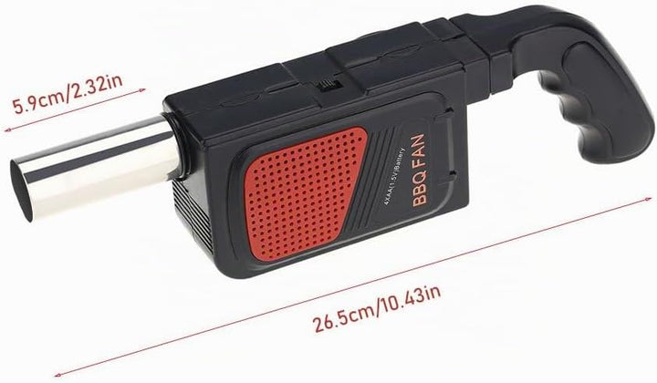VIFER Grillventilator, tragbar, Kohlegebläse, Taschenventilator, elektrisch, BBQ, Luftgebläse für Pi