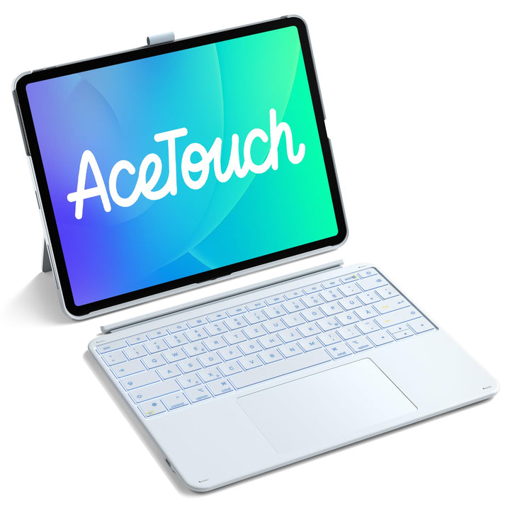 Inateck Tastatur Hülle Kompatibel mit iPad Air 13 Zoll (2025/2024),Tastatur für ipad Pro 12.9 Zoll 6