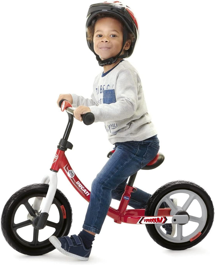 Chicco Ducati Balance Bike+ für Kinder 2-5 Jahre, Kinder Laufrad fürs Gleichgewicht, mit höhenverste
