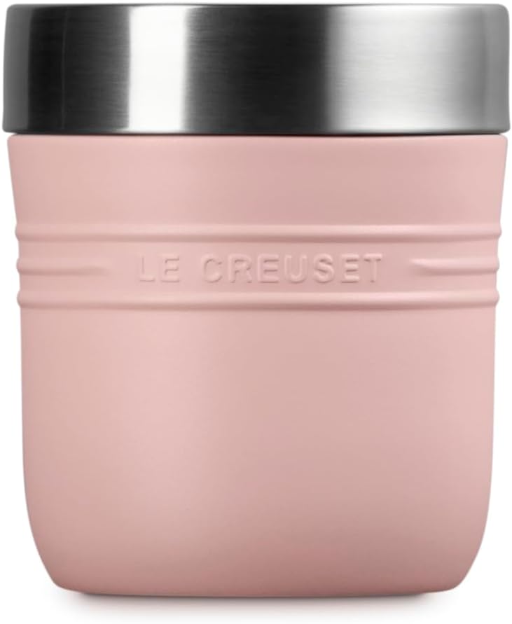 Le Creuset Edelstahl Vakuum Isoliert Heiss Kalt Suppe Glas Lunch Jar 499.8 ml (500ml) Shell Pink Lei