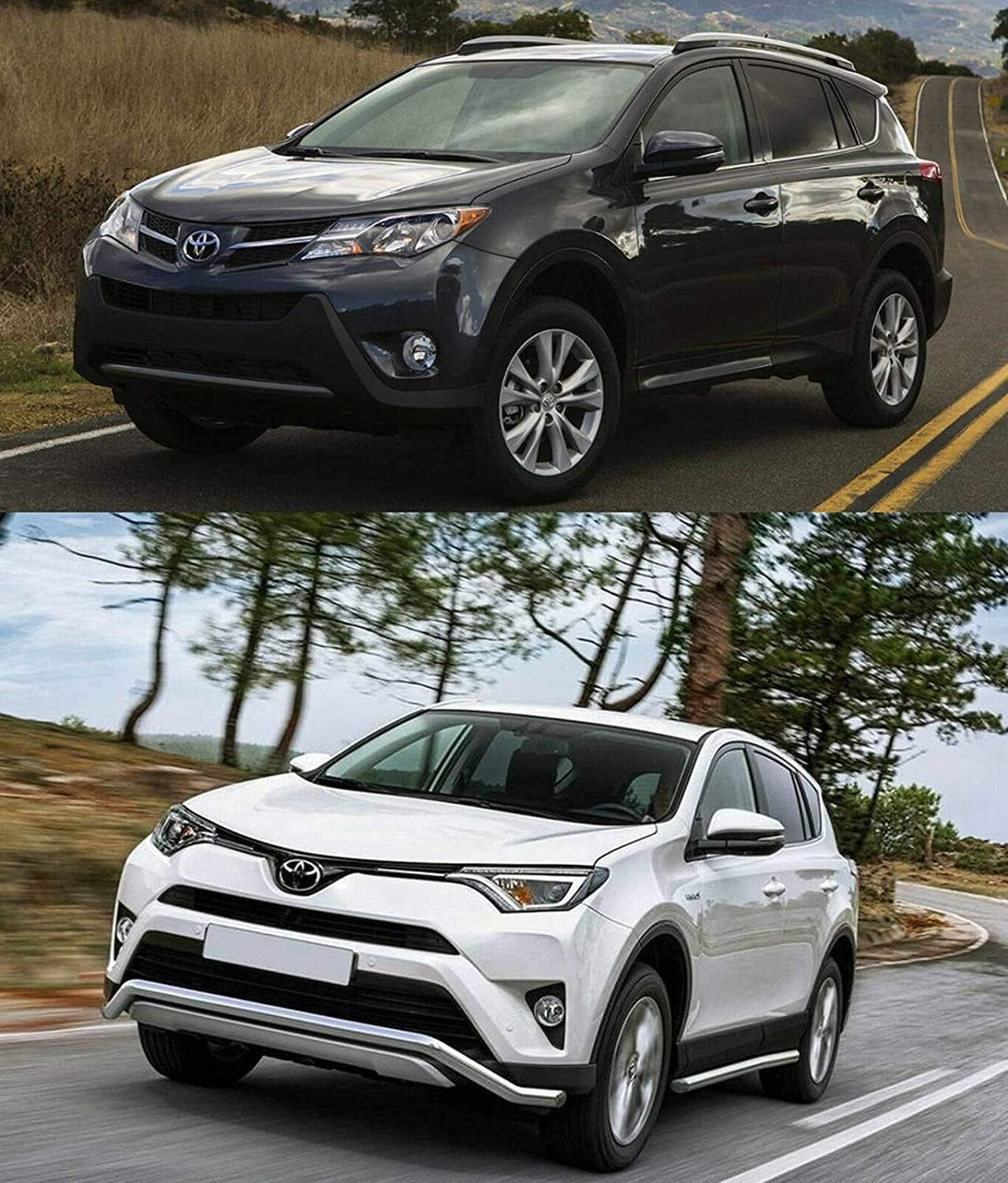 Fussmatten für Toyota Rav 4 IV von 2013 bis 01/2019, Rav IV Hybrid von 2016 bis 01/2019 - Autoteppic
