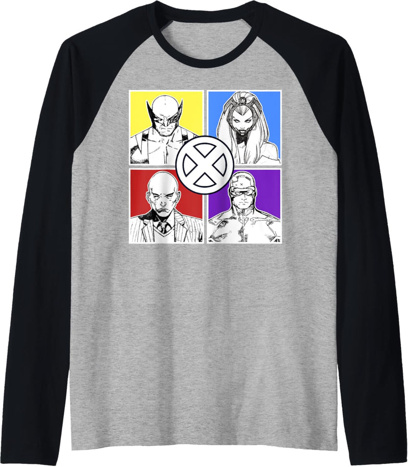 Marvel X-Men Wolverine Cyclops Storm Prof X Boxes Raglan