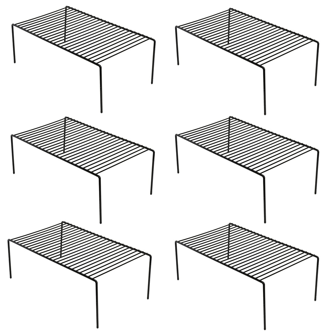 IPEGTOP 6er-Pack grosser Gefrierschrank-Aufbewahrungsregal, rostfreier Edelstahl, platzsparend, für