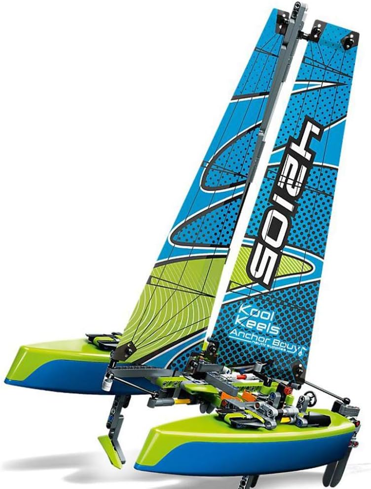 LEGO Technic Catamaran 42105 Model Sailboat Building Kit, New 2020 (404 Pieces)