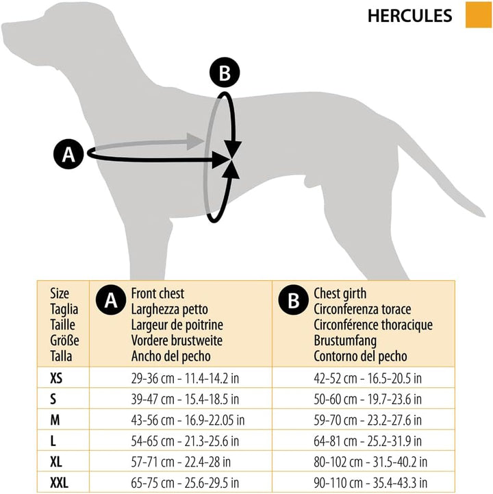 Ferplast Hundegeschirr Hercules EXTRA SMALL, Gepolstert, Widerstandsfähig, Kratzfest, im Dunkeln Sic