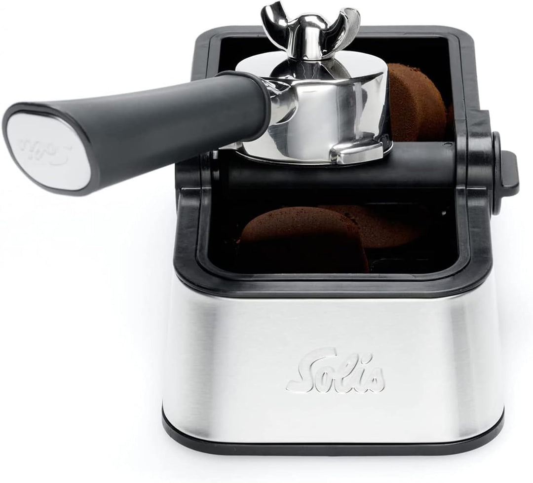 Solis Perfetta Coffee Knock-Box - Abklopfbehälter für Siebträger - Knock Box - Kaffeesatz Abschlagbe