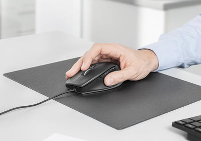 3Dconnexion CadMouse Pro (Ergonomische Maus, optisch, USB, Rechtshänder), mattschwarz Pro Single