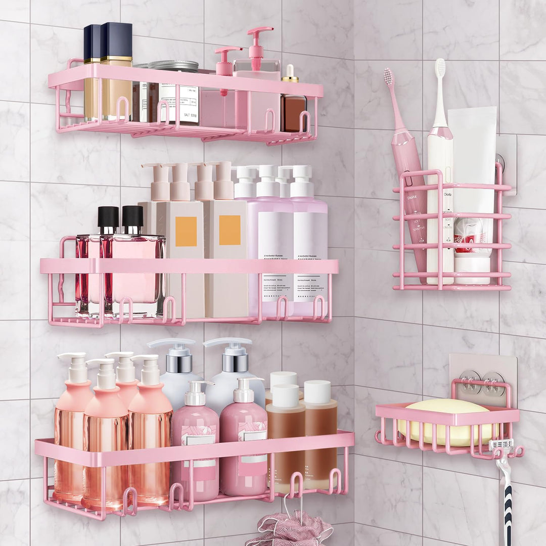 Esteopt Duschablage Ohne Bohren: rostfreie Badezimmer,Shampoo Halterung,Bathroom Organizer Shelf,sel