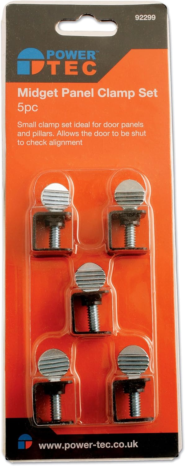 Power-TEC 92299 Mini-Karosserieklemmen, 5 Stück