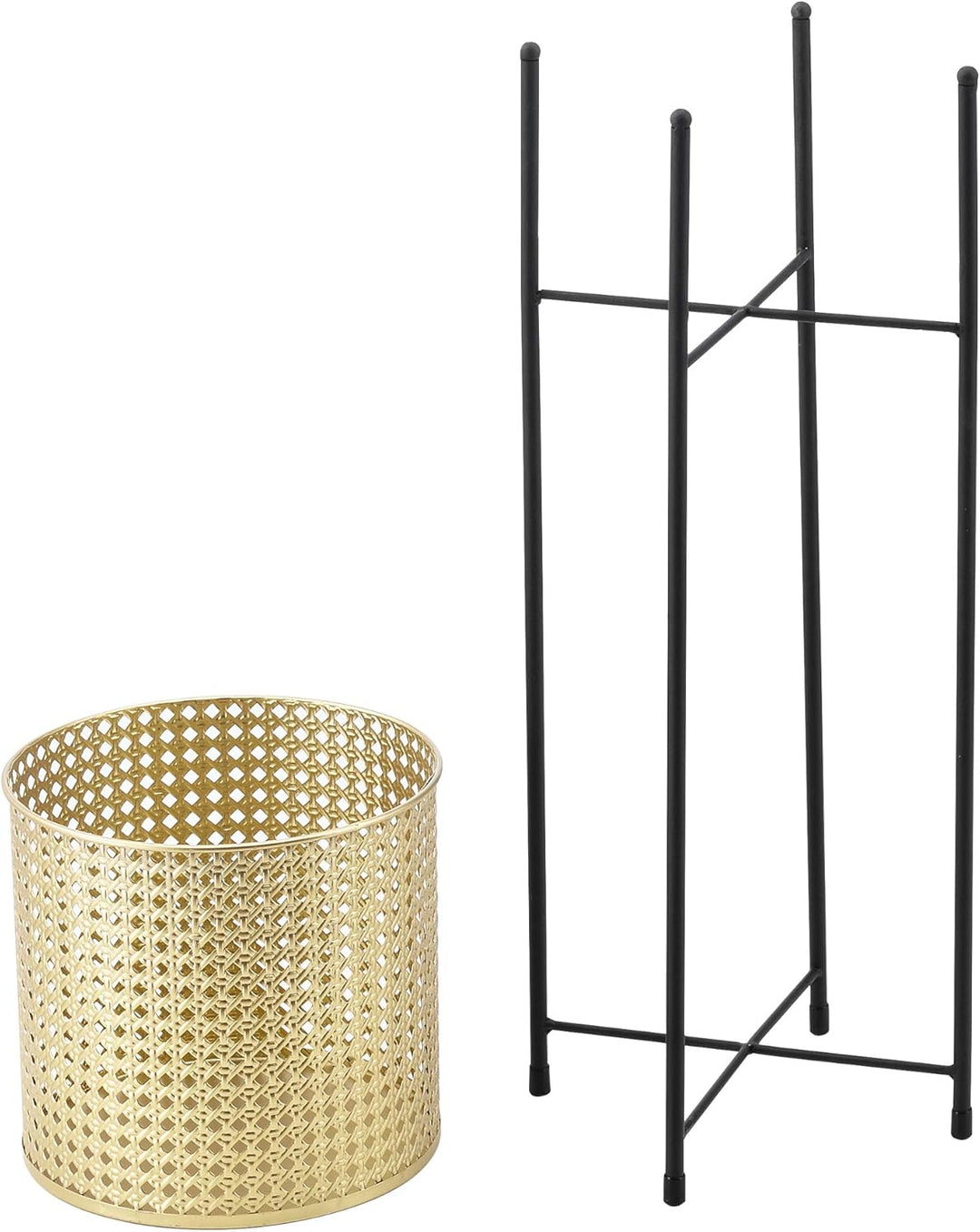 [en.casa] Pflanzständer im 2er Set Blumenständer aus Metall Blumentopf Ständer mit Übertopf Blumento