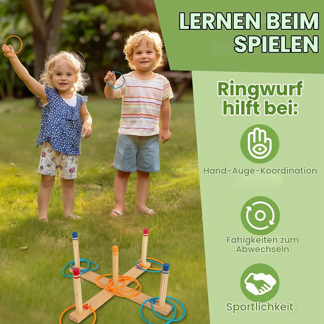 Ringwurfspiel Kinderspiele - Spiele für draussen - werfen den Ring für Kinder und Erwachsene – ringw