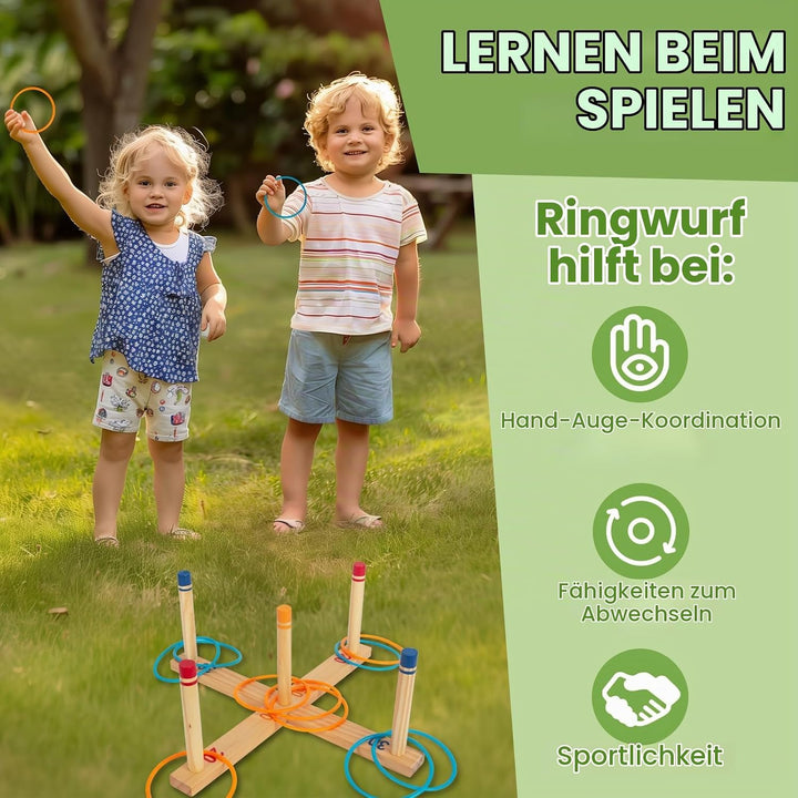 Ringwurfspiel Kinderspiele - Spiele für draussen - werfen den Ring für Kinder und Erwachsene – ringw