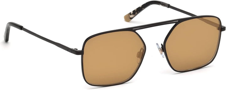 WEB Unisex-Erwachsene WE0209 02G 53 Brillengestelle, Schwarz (Nero OpacoMarrone Specchiato), 53.0