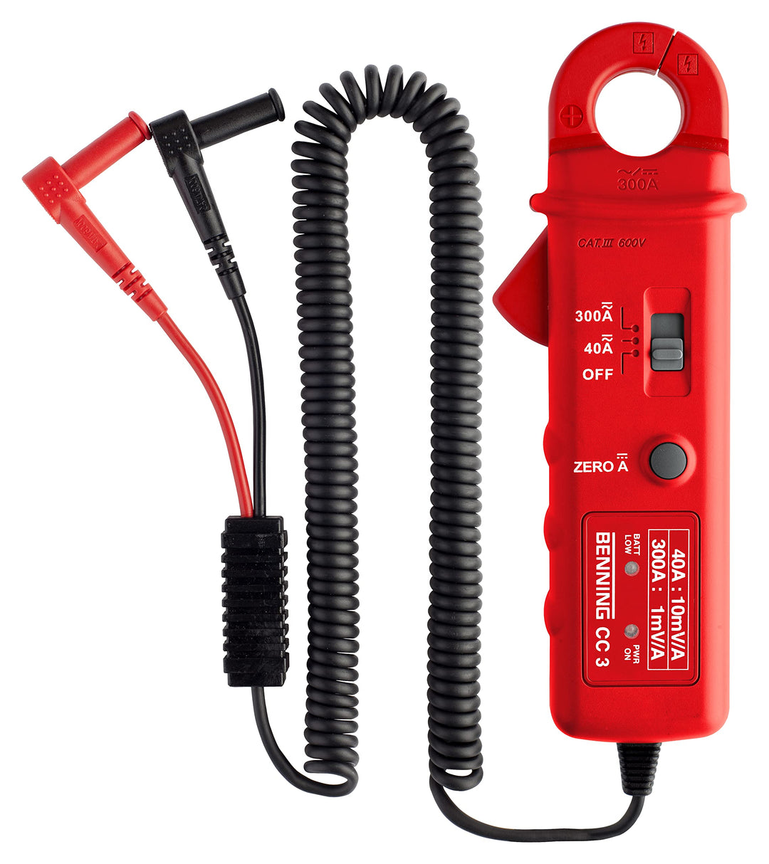 Benning CC 3 AC/DC-Stromzangenadapter (zur Erweiterung des Strombereiches, Anzeige digital über Mult