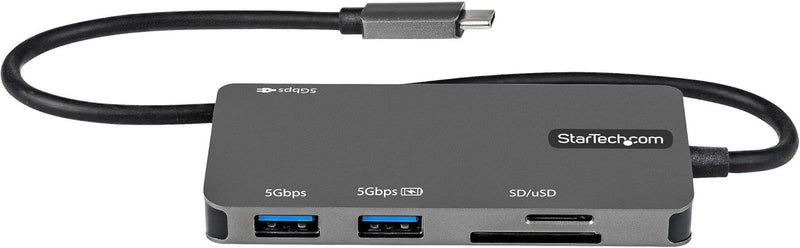 StarTech.com USB-C Multiport Adapter - USB-C auf 4K-HDMI, 100W PD Pass-Through, SD-/MicroSD-Steckpla