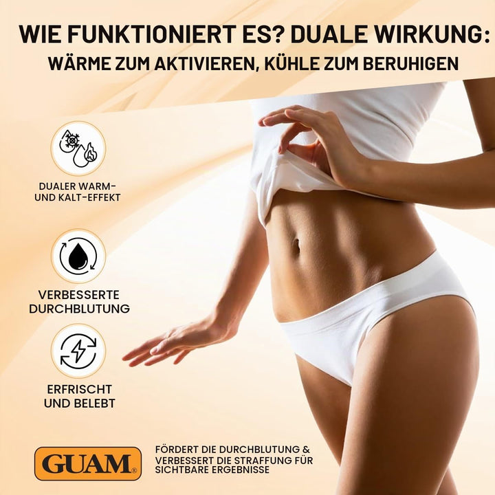 Guam, FangoGel Schlankheitsmittel für Bauch und Hüften, Wärmekälte-Wirkung ohne Ausspülen, gezielte