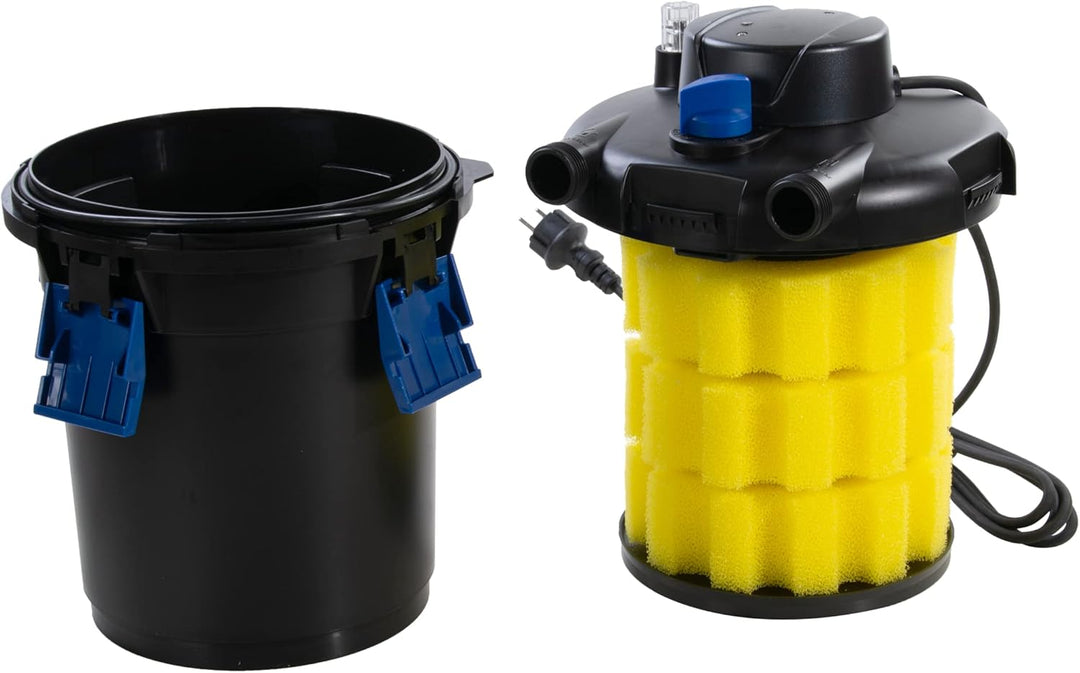 AquaForte GPF-1500 (9 Watt) Druckfilter, Leistung 9 Watt, Spannung 230V, Frequenz 50Hz, Einlass/Ausl
