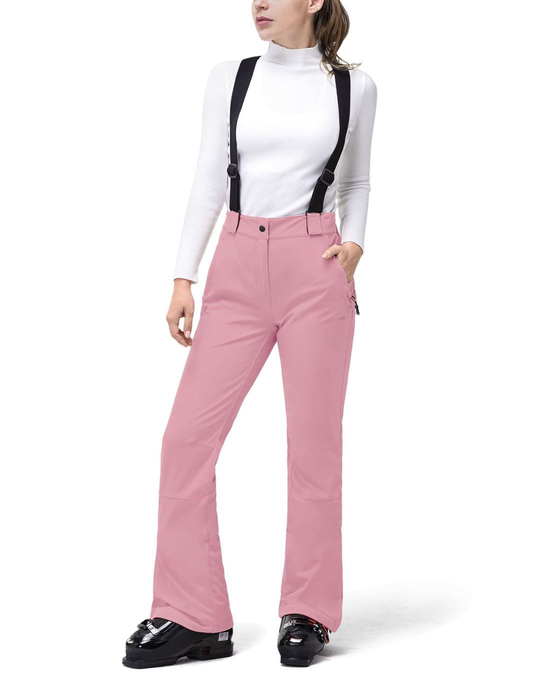33,000ft Damen Skihose Hosenträgerhose Outdoorhose Wasserdicht Winddichte Softshellhose Warme Gefütt