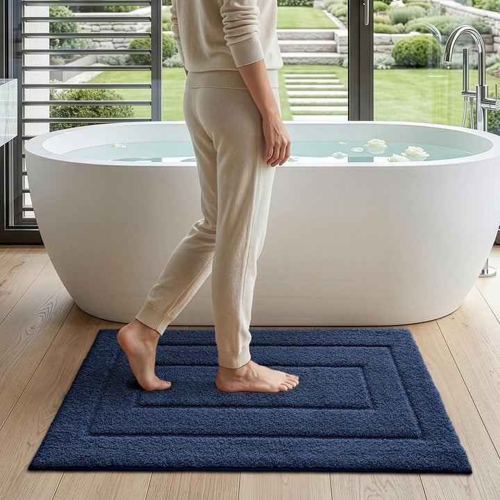 DEXI Badteppich rutschfeste,weicher Badezimmerteppich Wasserabsorbierend Badematte maschinenwaschbar