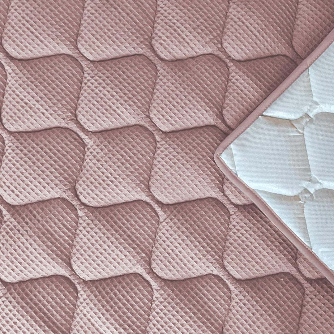 Sanosoft® Krabbeldecke - rutsch- &amp; wasserfest - Made in Germany Rosa 120x120cm 120x120cm Rosa, 120x1