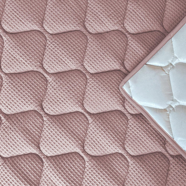 Sanosoft® Krabbeldecke - rutsch- &amp; wasserfest - Made in Germany Rosa 120x120cm 120x120cm Rosa, 120x1