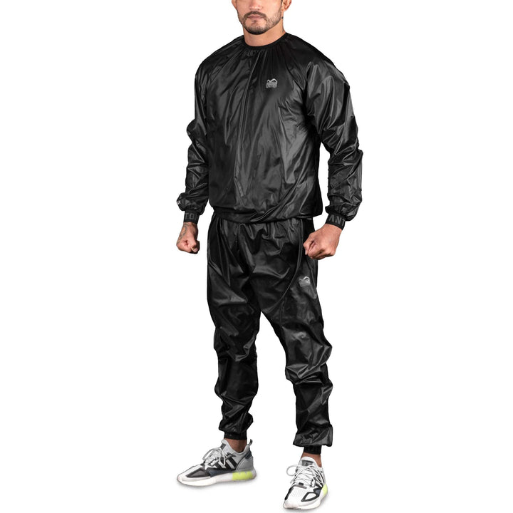 Phantom Schwitzanzug – Sauna Suit zum Abnehmen – Herren, Damen Sweatsuit S-M Nomax S - Schwarz