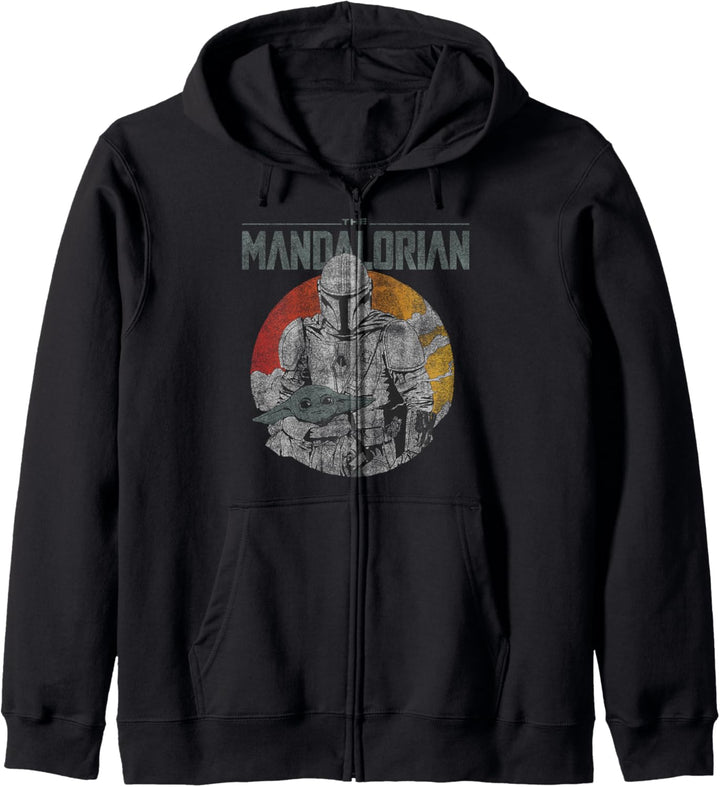 Star Wars Mandalorian & The Child Smiling Circle Kapuzenjacke