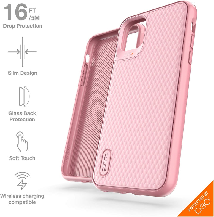 Gear4 Battersea Diamant Kompatibel mit iPhone 11 Pro Max Hülle, erweiterter Aufprallschutz mit integ