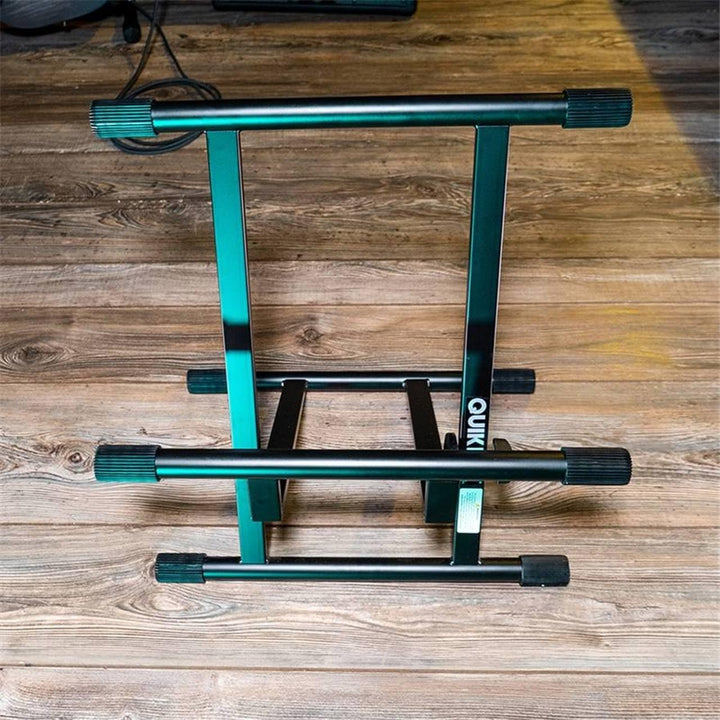 Quik Lok BS/317 Verstärker-Ständer (schlank, doppelstrebig) schwarz (UK Import)