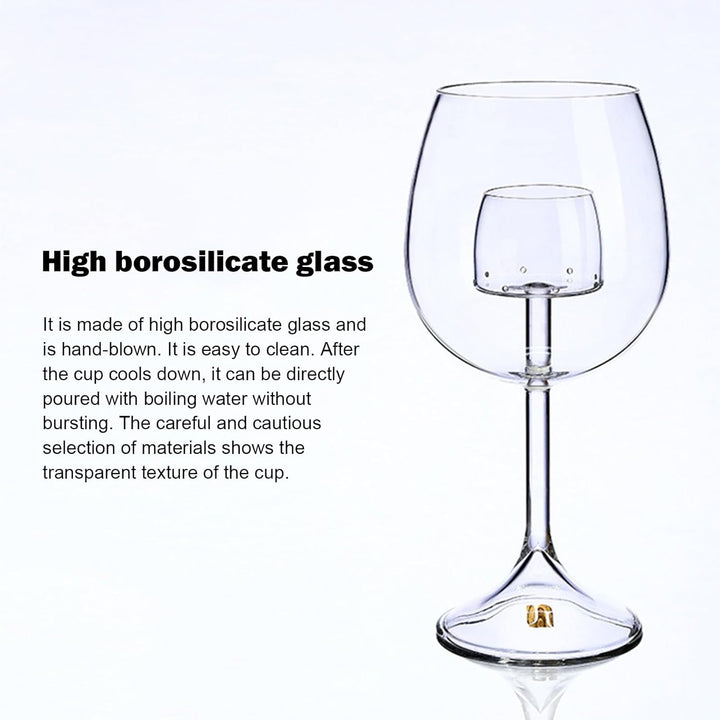 Belüftendes Weinglas, Weindekanterglas,Belüftendes Dekanter-Set | Tragbare Weingläser mit integriert