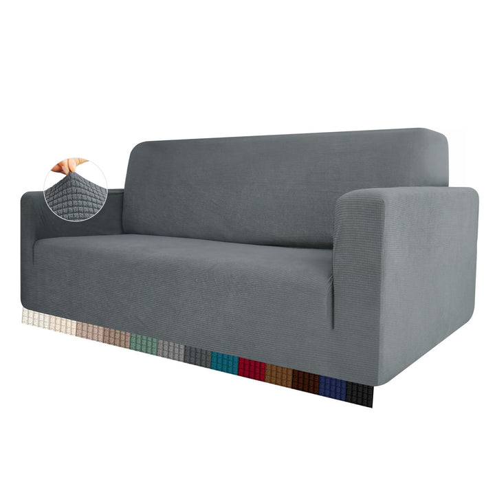 HEYOMART Stretch Sofabezug 1 Stück Sofahusse Spandex Jacquard Elastische Couchbezug mit Anti-Rutsch-