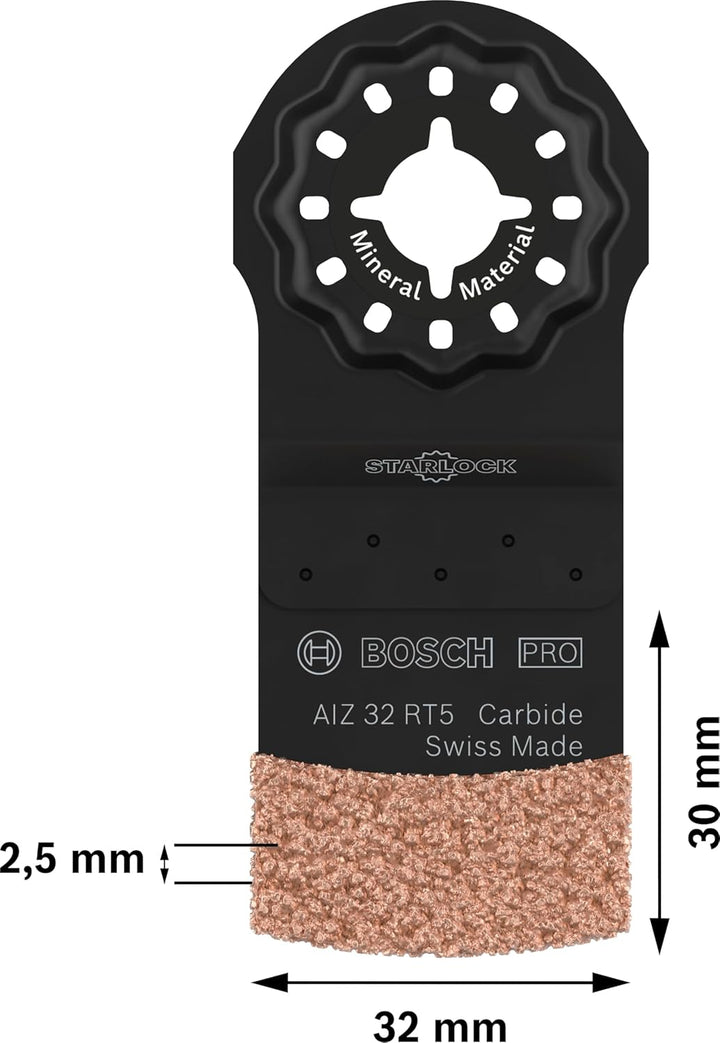 Bosch 1x PRO Multi Material AIZ 32 RT5 Blatt für Multifunktionswerkzeuge (für Mörtel, Porenbeton, Br