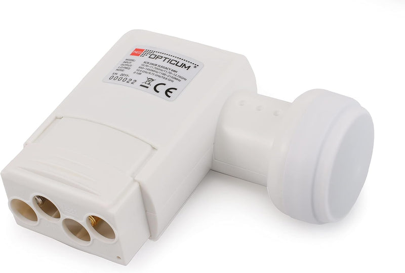 RED OPTICUM SCR 24-UB 3 Legacy LNB Unicable - Sat CR LNB mit 24 Userbändern und 3 Legacy Ausgängen z