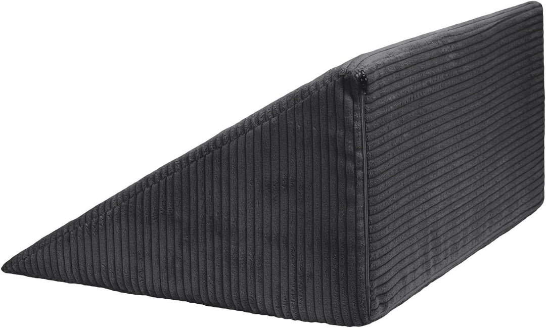 Selfitex Breitcord Keilkissen 60x50x30 cm, Made in Germany, bequemes Lesekissen, Rückenkissen, ergon