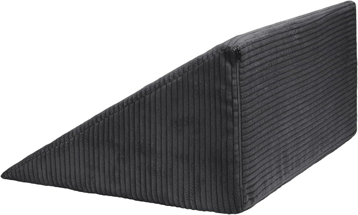 Selfitex Breitcord Keilkissen 60x50x30 cm, Made in Germany, bequemes Lesekissen, Rückenkissen, ergon