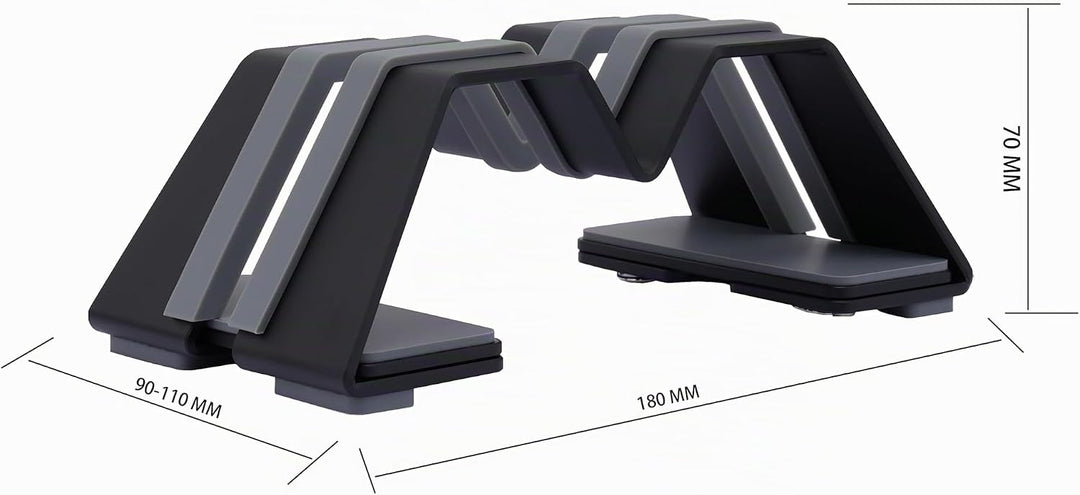 M-Form Einstellbar Vertikal Laptop Ständer - Aluminium, Universelle Passform für MacBook & Alle Lapt