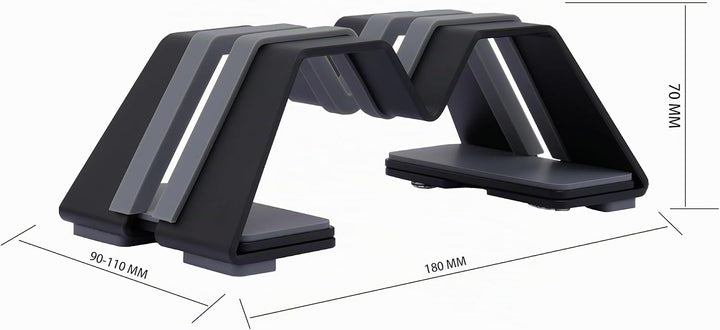 M-Form Einstellbar Vertikal Laptop Ständer - Aluminium, Universelle Passform für MacBook & Alle Lapt