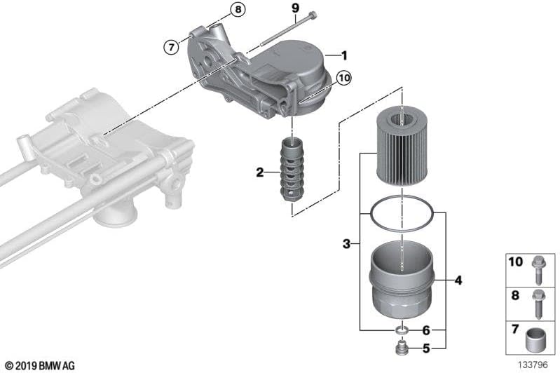 BMW Ölfilter Cover (11 42 7 521 353)