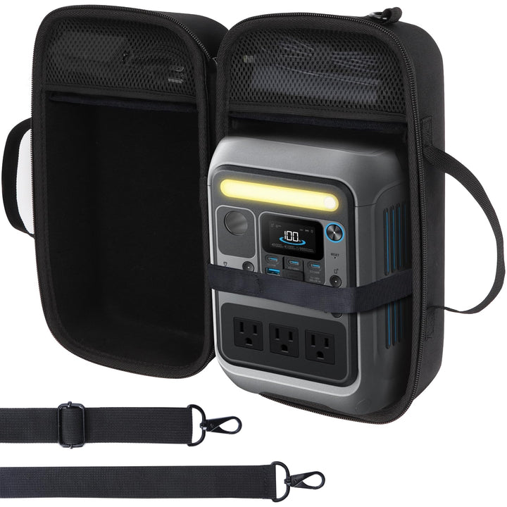 Lebakort Hart Schutz Hülle Etui Tasche für Anker SOLIX C300 Tragbare Powerstation für Anker SOLIX C3