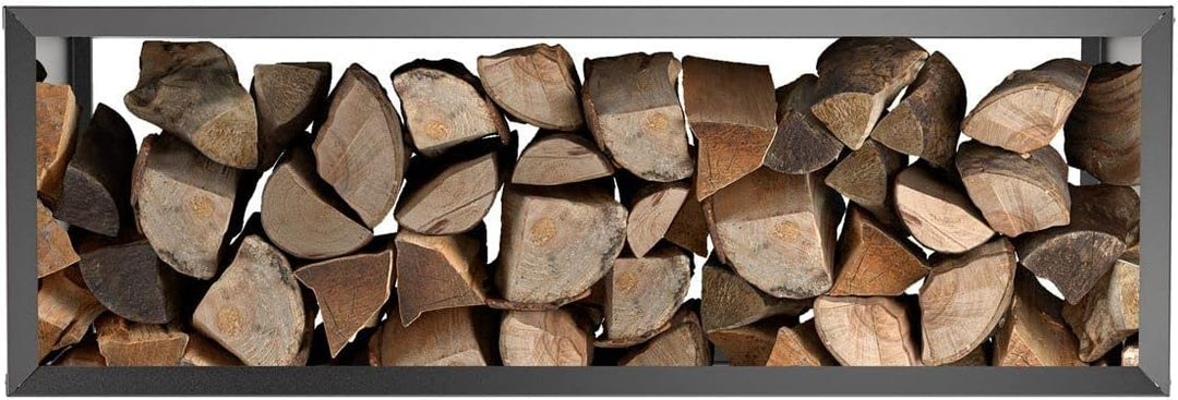 hiyard Holzlager | Wooker wide 149 x 49 cm | Kaminholzregal | Brennholzregal | Made in Germany | ros