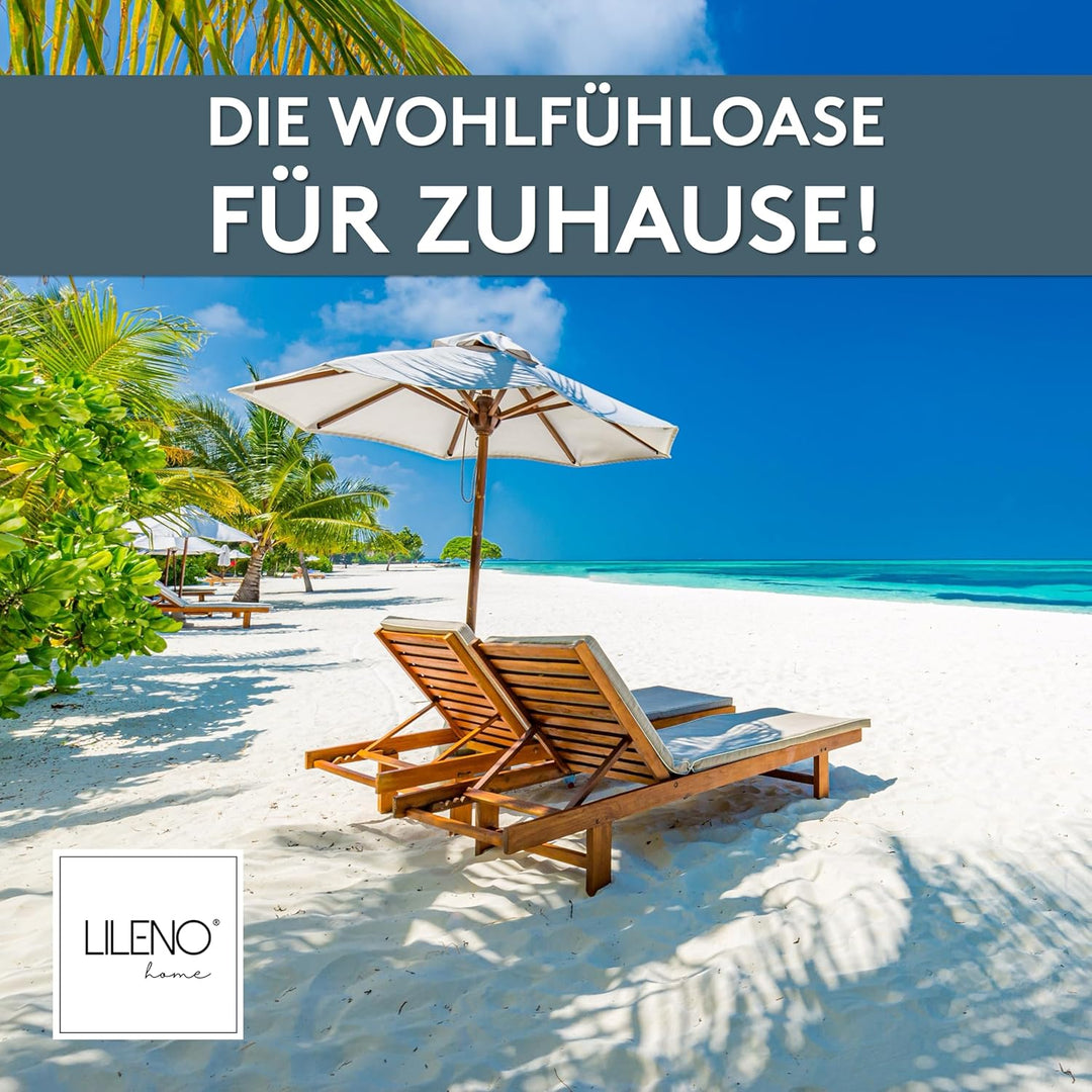 LILENO HOME Sonnenliege Auflage als [1er Set - Rollliege] in Apfelgrün - Gartenliegen Auflage perfek