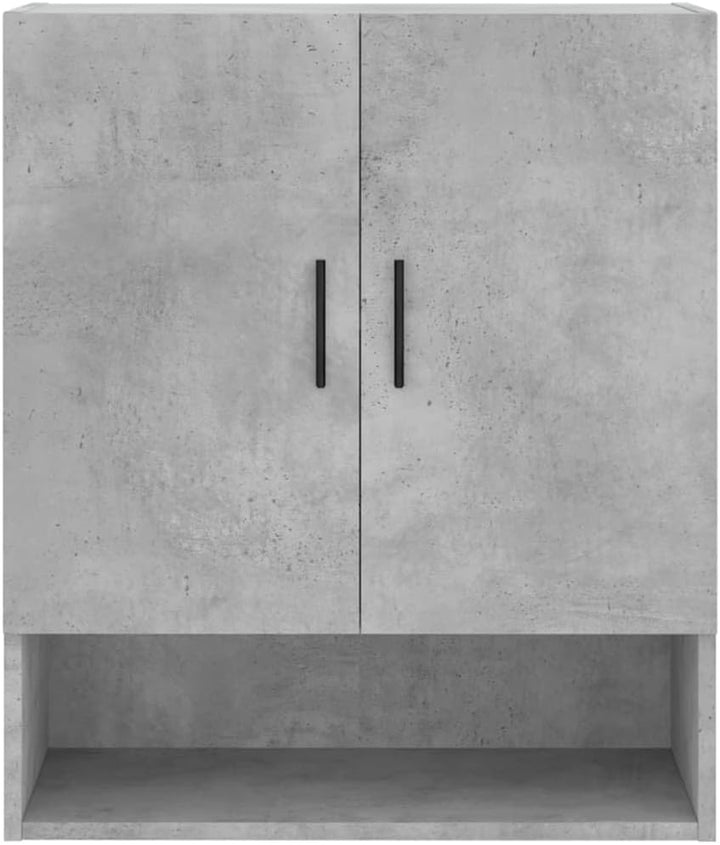 Wandschrank Betongrau 60x31x70 cm Holzwerkstoff Hängeschrank Badschrank Langlebiges Material Widerst