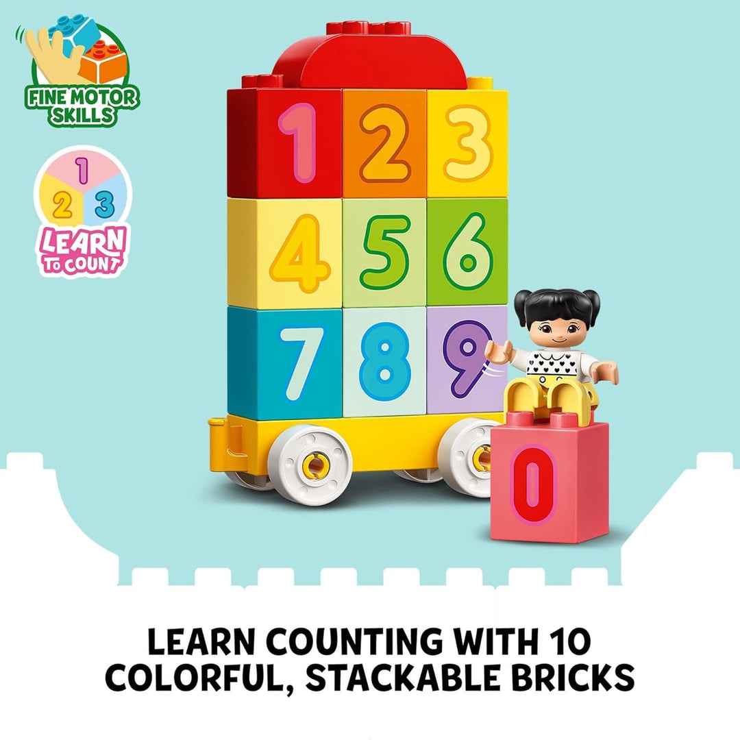 LEGO DUPLO My First Number Train - Learn to Count 10954 Building Toy; Introduce Toddlers to Numbers