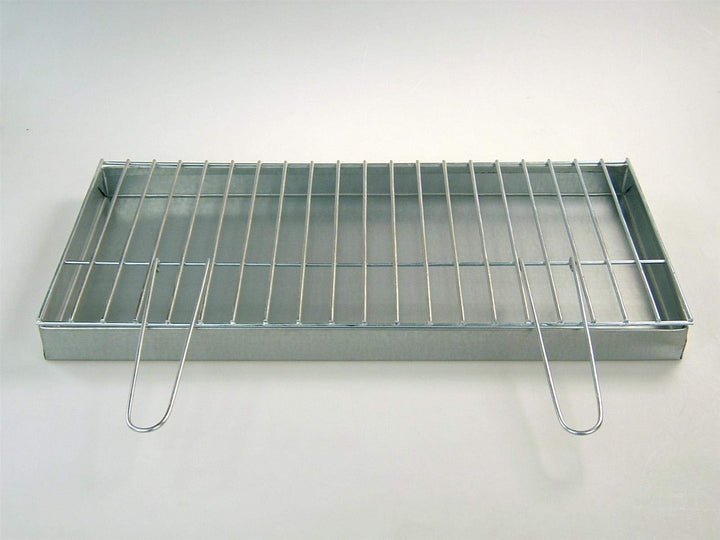 BitWa Aschekasten und Grillrost mit Klappgriffen 60x30 cm im Set Grillkamin