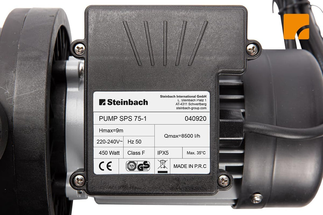 STEINBACH Filteranlage Comfort 50 – 040200Y – Selbstsaugende Pumpe für Pools mit bis zu 33.000 l – U